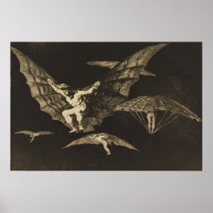 Goya - Manier van vliegen 1823 Poster