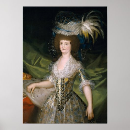 Goya - Maria Louise van parmakoningin van spanje 1 Poster (Voorkant)