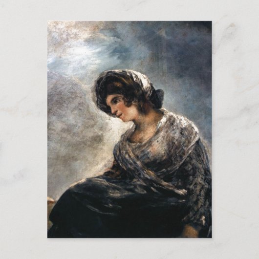 Goya, Milkmaïde van Bordeaux 182527 Oil on canva Briefkaart (Voorkant)