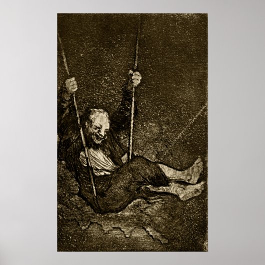 Goya - Oude schommelende 1820 Poster (Voorkant)