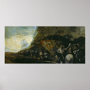 Goya - pelgrimstocht naar de fontein van San Isidr Poster