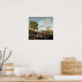 Goya - picknick on Banks of Manzanares 1776 Poster (Keuken)