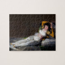 Goya Schilderij - Geklede Maja - La Maja Vestida