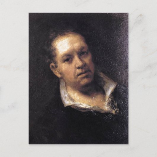 Goya Self-Portrait 1815 Olie op het paneel, 51 x 4 Briefkaart (Voorkant)