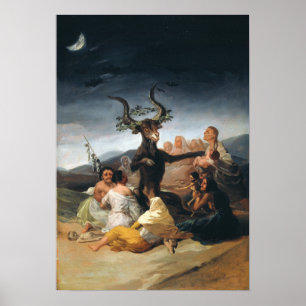 Goya - Shabbat van heksen 1797 Poster