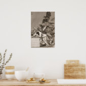 Goya - Slaap der Rede Baart Monsters 1799 Poster (Keuken)