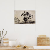 Goya - Slagpaard 1823 Poster (Keuken)