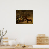 Goya - Stierengevecht 1824 Poster (Keuken)