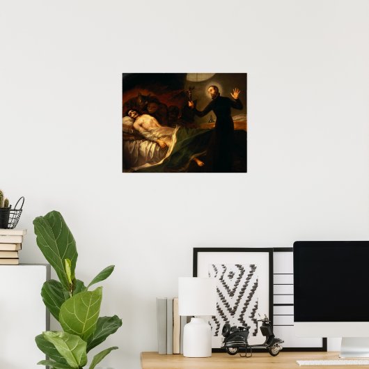 Goya - Sv Francis Borgia Helps Dying 1788 Poster (Thuiskantoor)