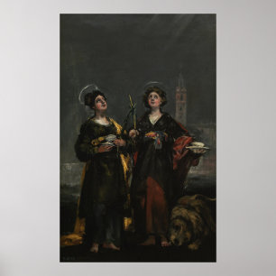 Goya - Sv Husta en St. Rufina 1817 Poster