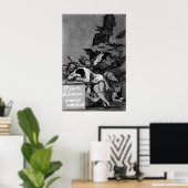Goya The Sleep of Reason Produceert Monsters Poster (Thuiskantoor)