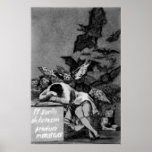 Goya The Sleep of Reason Produceert Monsters Poster (Voorkant)