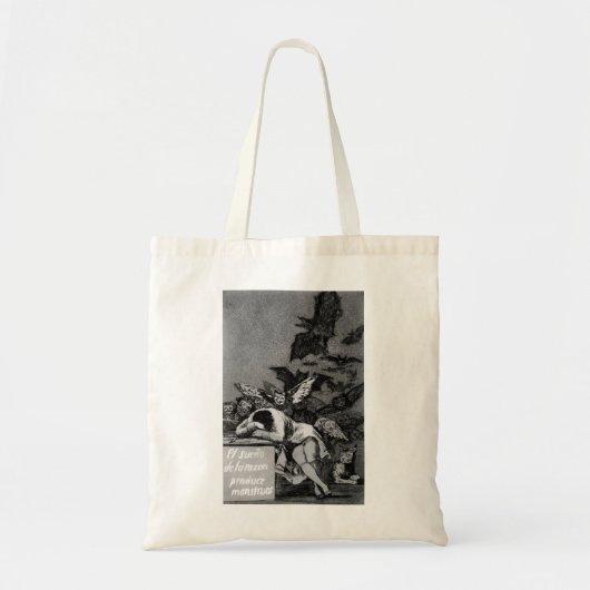 Goya The Sleep of Reason Produceert Monsters Tote Bag (Voorkant)