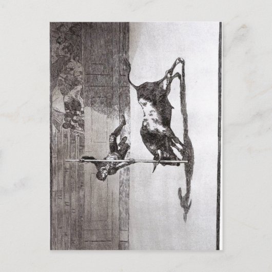 Goya The Speed and Daring of Juanito Api?ani in th Briefkaart (Voorkant)