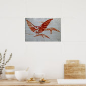 Goya - vliegroutes poster (Keuken)