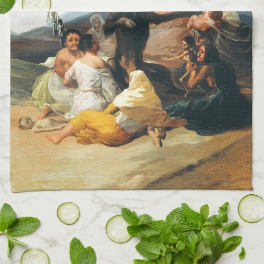 Goya Witches Sabbat Kitchen Towel Theedoek (Gevouwen)