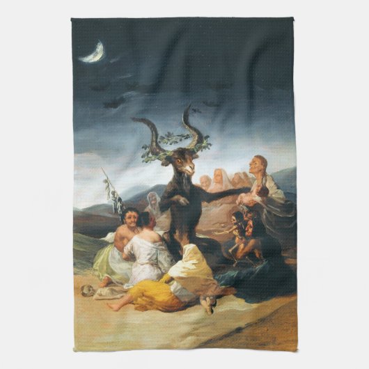 Goya Witches Sabbat Kitchen Towel Theedoek (Verticaal)
