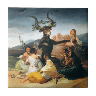 Goya Witches Sabbat Tile Tegeltje