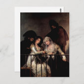 Goya y Lucientes, Francisco de Majas op een Balcon Briefkaart (Voorkant / Achterkant)