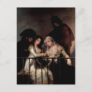 Goya y Lucientes, Francisco de Majas op een Balcon Briefkaart
