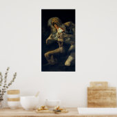 Goya's Saturnus die zijn zoon probeert te doden Poster (Keuken)