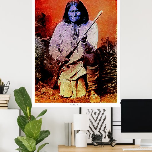 Goyathlay ~ Geronimo Poster (Thuiskantoor)