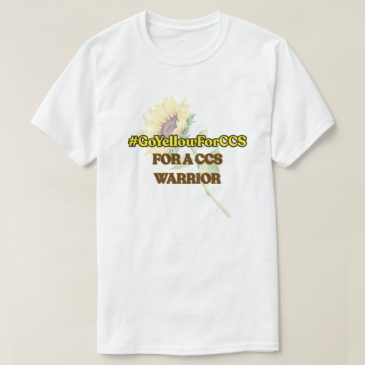 #GoYellowForCCS - CCS Warrior Tshirt (Design voorkant)