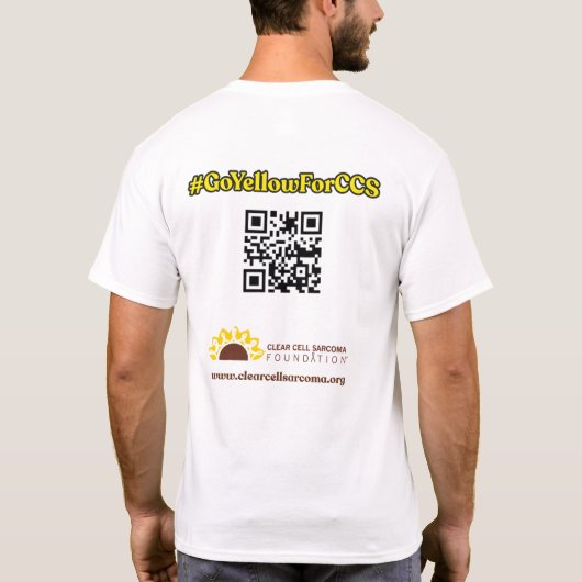 #GoYellowForCCS - Dochter Tshirt (Achterkant)
