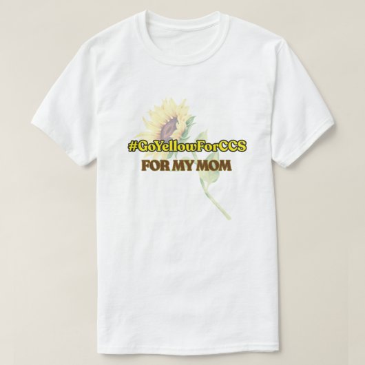 #GoYellowForCCS - Mama Tshirt (Design voorkant)