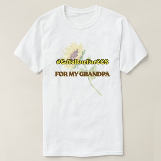 #GoYellowForCCS - Opa Tshirt (Design voorkant)