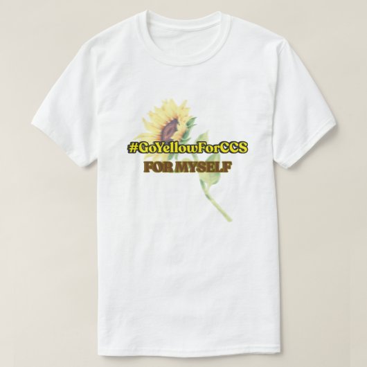 #GoYellowForCCS - Zelf Tshirt (Design voorkant)