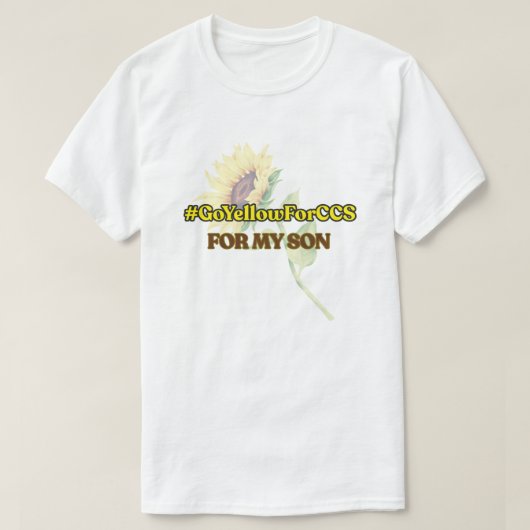 #GoYellowForCCS - Zoon Tshirt (Design voorkant)