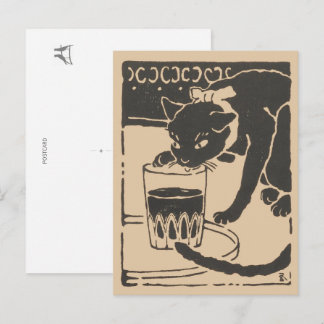 Goyō’s Beer Cat: "I Am a Cat" Original Edition Briefkaart