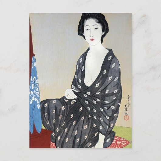 Goyo "Vrouw in Kimono" Briefkaart (Voorkant)