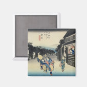 Goyu: serveersters vragen reizigers magneet (Voorkant / Achterkant)