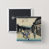 Goyu: Waitresses — Travellers Vierkante Button 5,1 Cm (Voorkant /achterkant)