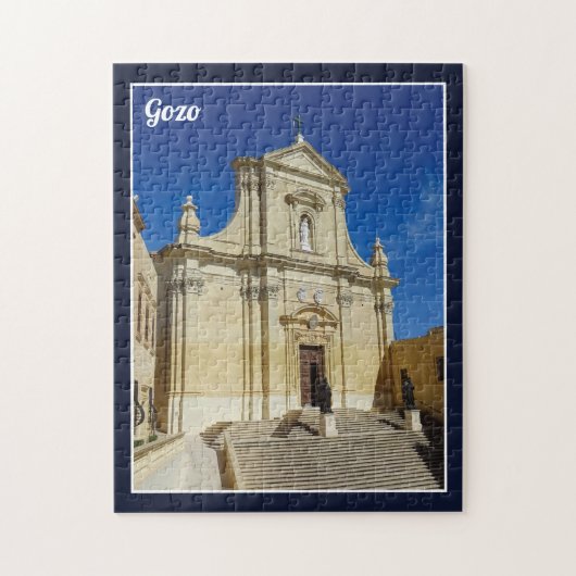 Gozo Cathedral Of The Assumption Cittadella Malta Legpuzzel (Verticaal)