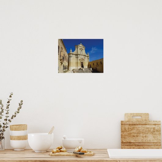 Gozo Cathedral Of The Assumption Of Mary Malta Poster (Keuken)