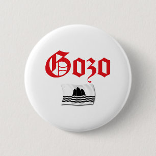 Gozo Flag Ronde Button 5,7 Cm
