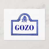 Gozo, Granada Street Sign. Briefkaart (Voorkant)