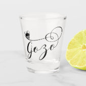 Gozo Heart Flag, Gozitan, eiland Gozo Shot Glas (Voorkant)