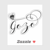 Gozo Heart Flag, Gozitan, eiland Gozo Sticker (Vel)