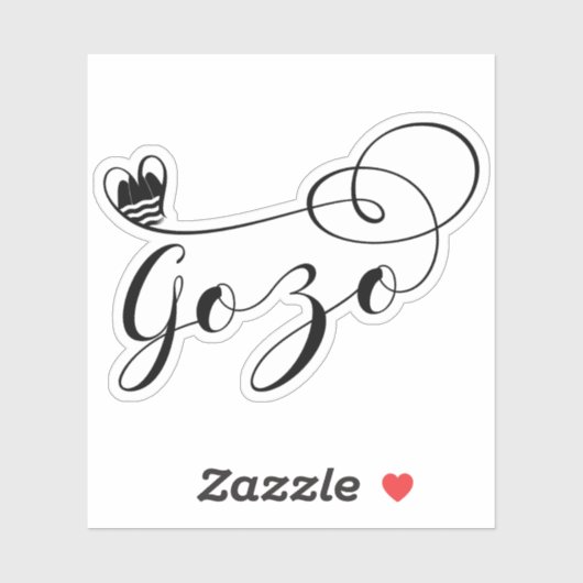 Gozo Heart Flag, Gozitan, eiland Gozo Sticker (Vel)