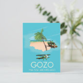 Gozo, Maltees archipel Reiskaart Reisposter. Briefkaart (Staand voorkant)