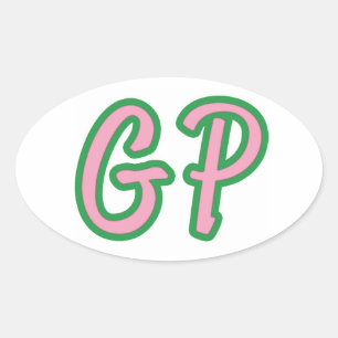 GP-Bumpersticker Ovale Sticker