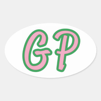 GP-Bumpersticker Ovale Sticker