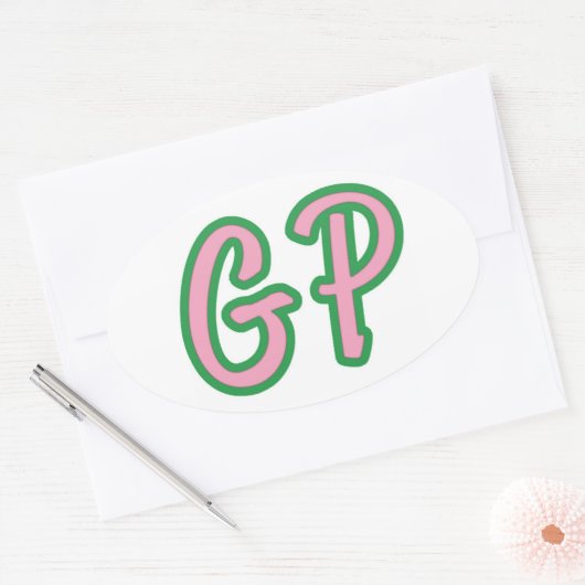 GP-Bumpersticker Ovale Sticker (Envelop)
