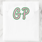 GP-Bumpersticker Ovale Sticker (Tas)