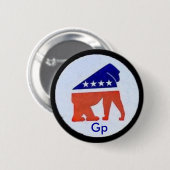 Gp "DEEL BUTTON" Ronde Button 5,7 Cm (Voorkant /achterkant)