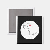 GP Monaco Monte Carlo Magneet (Voorkant / Achterkant)